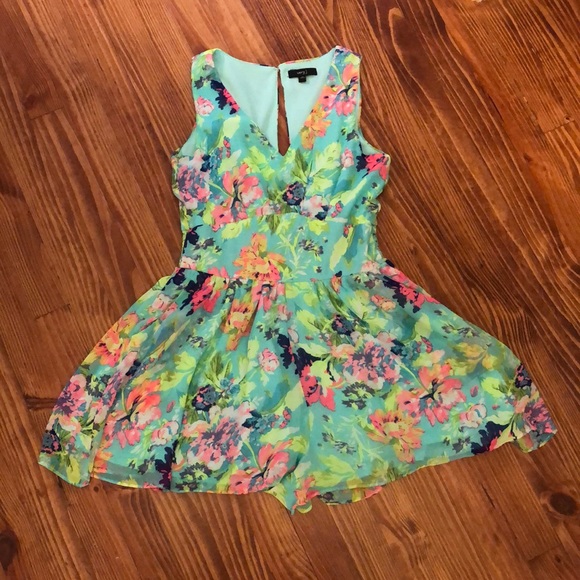 Very J Pants - Floral romper